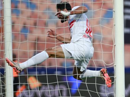 عدي الدباغ يسجل هدفاً للزمالك ضد بتروجيت - 28 يناير 2026 - X/@ZSCOfficial