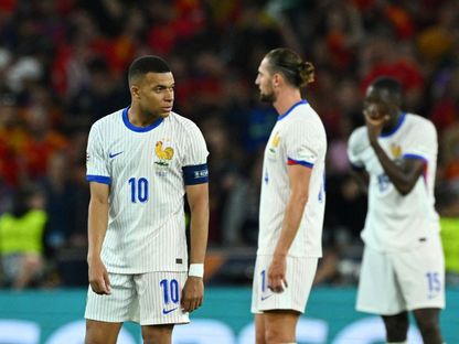 كيليان مبابي مهاجم فرنسا خلال مواجهة إسبانيا في نصف نهائي دوري الأمم الأوروبية - 5 يونيو 2025 - Reuters