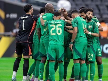 لاعبو منتخب السعودية قبل مواجهة ترينيداد و توباغو في الكأس الذهبية - 24 يونيو 2025 - X/@SaudiNT