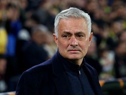 جوزي مورينيو من مباراة فيناربخسة وغلاسيكو رينجرز بالدوري الأوروبي - 6 مارس 2025 - Reuters