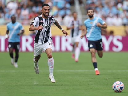 نيكو غونزاليس خلال مباراة بين يوفنتوس ومانشستر سيتي في كأس العالم للأندية - 26 يونيو 2025 - Nathan Ray Seebeck-Imagn Images