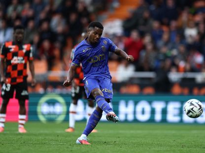 المهاجم الإسباني أنسو فاتي خلال مواجهة موناكو ولوريان - 27 سبتمبر 2025 - REUTERS