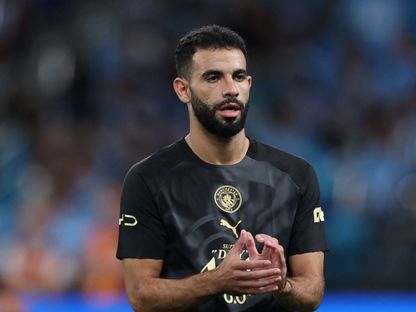 ريان آيت نوري خلال مباراة مانشستر سيتي وإنتر ميلان الودية - 1 أغسطس 2026 - Reuters