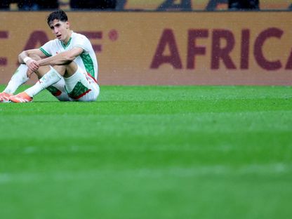 حسرة نايف أكرد مدافع المنتخب المغربي بعد خسارة نهائي كأس أمم إفريقيا أمام السنغال - 19 يناير 2026 - Reuters