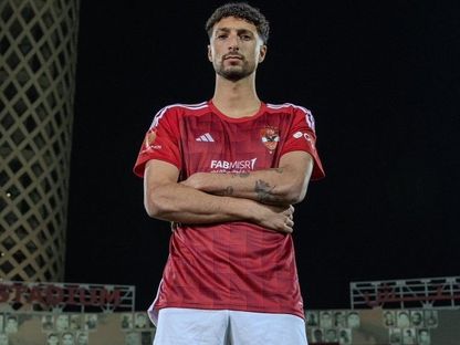 وسام أبو علي بقميص الأهلي المصري - 11 يناير 2023  - X/@AlAhly