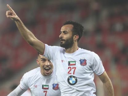 طه ياسين الخنيسي يسجل هدف تأهل الكويت على حساب شبيبة الساورة في البطولة العربية 21-3-2023 - ُTwitter@alkuwait