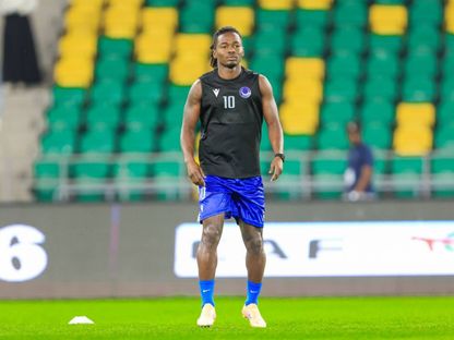 محمد عبد الرحمن "الغربال" مهاجم الهلال قبل مواجهة صنداونز في دوري أبطال إفريقيا - 30 يناير 2026 - FB/@Al Hilal S.C