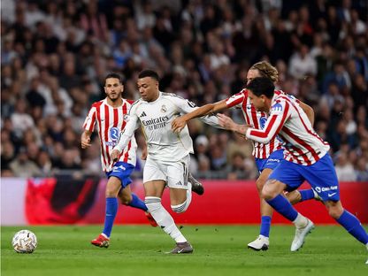 كيليان مبابي خلال مباراة بين ريال مدريد وأتلتيكو مدريد - 22 مارس 2026 - realmadrid.com