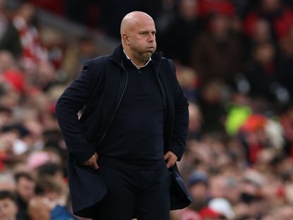 المدرب الهولندي آرني سلوت خلال مباراة ليفربول ونوتنغهام فورست بالدوري الإنجليزي الممتاز - 22 نوفمبر 2025 - Reuters