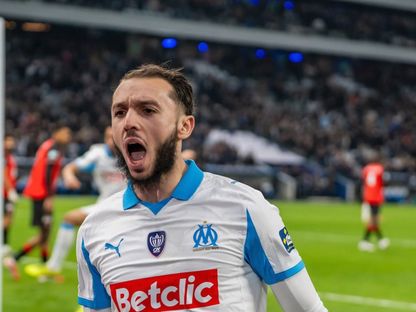 أمين غويري يقود مارسيليا لتجاوز رين وبلوغ ربع نهائي كأس فرنسا