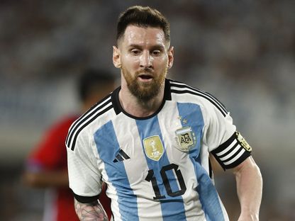ليو ميسي خلال مباراة الأرجنتين الودية ضد بنما - 24 مارس 2023 - REUTERS