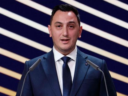جلين ميكاليف المفوض الأوروبي يتحدث في فعالية عن العدالة بين الأجيال والشباب والثقافة والرياضة - 12 فبراير 2026 - reuters
