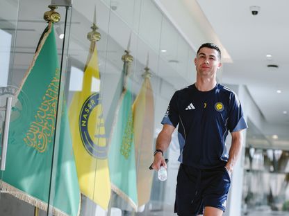 كريستيانو رونالدو نجم النصر خلال الاستعداد لمواجهة الرياض بدوري روشن السعودي - 1 فبراير 2026 - X@AlNassrFC