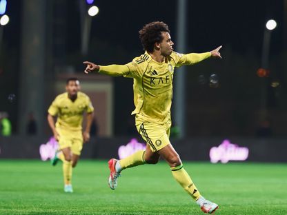 جواو فيليكس بعد تسجيله هدفاً للنصر في مرمى الفيحاء - 28 فبراير 2026 - X/@AlNassrFC