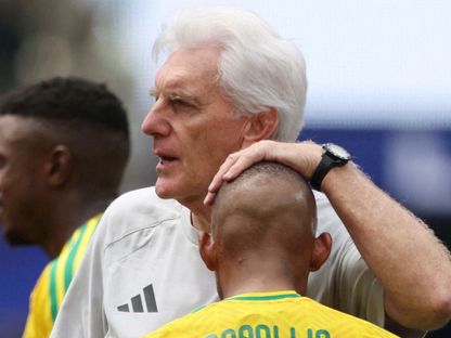 مدرب جنوب إفريقيا في كأس العالم هوغو بروس بعد الخروج من دور الـ32 أمام كندا - 28 يونيو 2026 - reuters