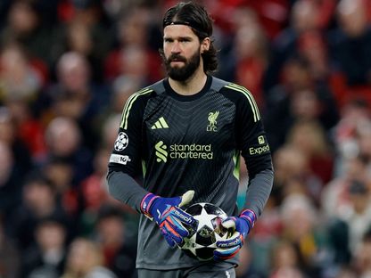 أليسون بيكر خلال مباراة ليفربول وغلطة سراي بدوري أبطال أوروبا - 18 مارس 2026 - Reuters