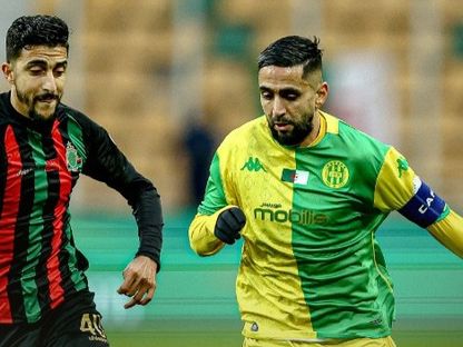 رياض بودبوز وعبد الفتاح حدراف من مباراة شبيبة القبائل والجيش الملكي بدوري أبطال إفريقيا - 24 يناير 2026 - X/CAFCLCC