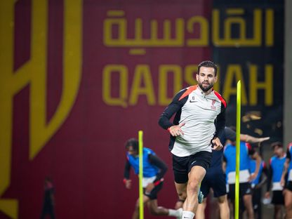 ناتشو فرنانديز خلال تدريب للقادسية - 12 أبريل 2026 - X/@Alqadsiah