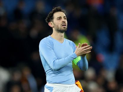 برناردو سيلفا بعد مباراة مانشستر سيتي وغلطة سراي بدوري أبطال أوروبا - 28 يناير 2026 - Reuters