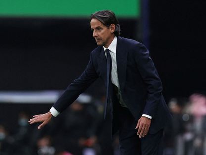 سيموني إنزاغي مدرب الهلال في مباراة الاتحاد بالدوري السعودي - 21 فبراير 2026 - Reuters