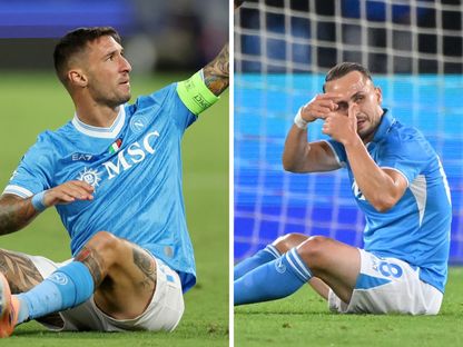 ضربة مزدوجة لنابولي.. الكشف عن حجم إصاباتي لوبوتكا وبوليتانو