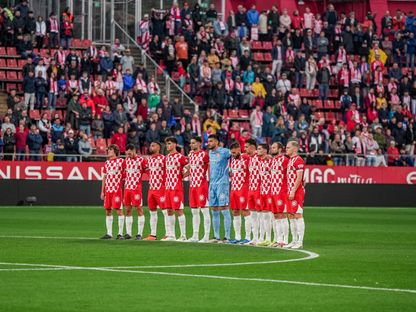 لاعبو جيرونا قبل انطلاق مباراة ليغانيس بالدوري الإسباني - 2 نوفمبر 2024 - X/@GironaFC