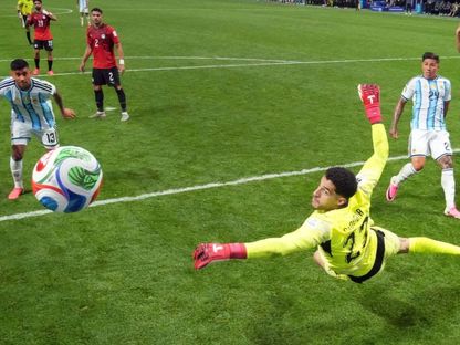 إنزو فرنانديز بعد تسجيل هدف فوز الأرجنتين على مصر في كأس العالم - 7 يوليو 2026 - reuters