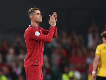 كريستيانو رونالدو خلال مباراة البرتغال وويلز بدوري الأمم الأوروبية - 24 سبتمبر 2026 - Reuters