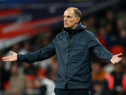 مدرب إنجلترا توماس توخيل خلال مباراة ودية ضد ويلز - 9 أكتوبر 2025 - Action Images via Reuters