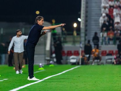 سيموني إنزاغي مدرب الهلال في مباراة الاتفاق بالدوري السعودي - 18 أكتوبر 2025 - X/@aawsat_spt