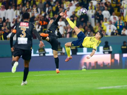 شاهد.. النصر يهزم الخليج برباعية وهدف خرافي لكريستيانو رونالدو