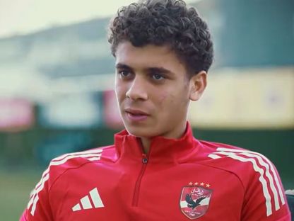 حمزة عبد الكريم مهاجم الأهلي في مقابلة لموقع ناديه - 11 ديسمبر 2025 - X@AlAhly