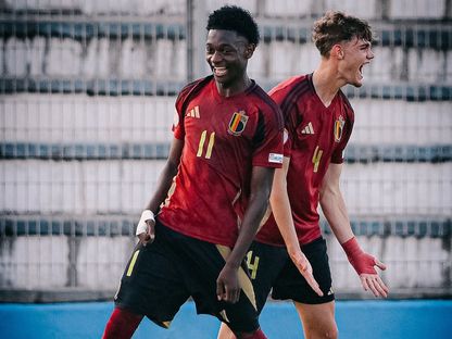 جيسي بيسيو خلال بطولة أوروبا تحت 17 عاماً مع منتخب بلجيكا - 6 يونيو 2025 - X/ClubNxt