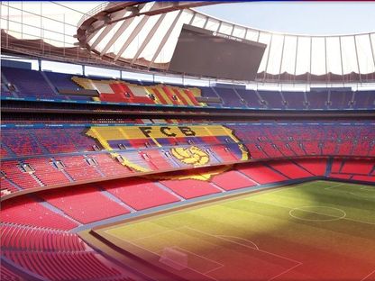 صورة لملعب كامب نو الخاص بنادي برشلونة - 8 يناير 2025 - www.fcbarcelona.com