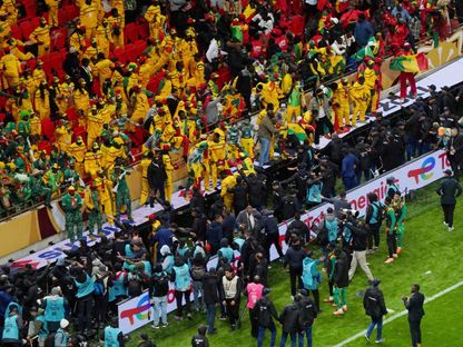 جمهور السنغال خلال نهائي كأس أمم إفريقيا ضد المغرب بملعب الرباط - 19 يناير 2026 - Reuters