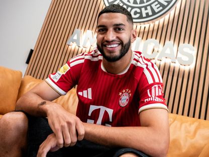 الدولي المغربي إسماعيل صيباري بقميص فريقه الجديد بارين ميونيخ - 1 يوليو 2026 - X/@FCBayern