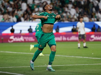 أيمن يحيى مدافع منتخب السعودية خلال مواجهة الصين بتصفيات كأس العالم 2026 - 20 مارس 2025 - Reuters