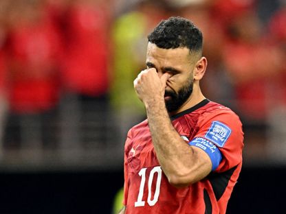 محمد صلاح يبكي احتفالاً بتأهل مصر إلى دور 16 في كأس العالم - 3 يوليو 2026 - Reuters