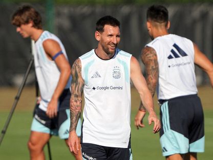 ليونيل ميسي خلال تدريب للأرجنتين في كأس العالم - 25 يونيو 2026 - Reuters