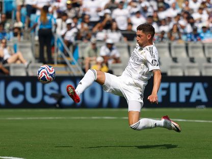 فيديريكو فالفيردي لدى تسجيله هدفاً لريال مدريد في مرمى باتشوكا بكأس العالم للأندية - 22 يونيو 2025 - realmadrid.com