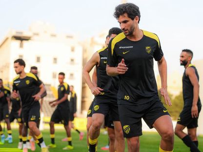 جانب من تدريبات نادي الاتحاد عشية مواجهة ضمك في الدوري السعودي - 9 مايو 2026 - X/@ittihad