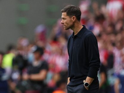 تشابي ألونسو من مباراة ريال مدريد وأتلتيكو مدريد بالدوري الإسباني - 27 سبتمبر 2025 - Reuters