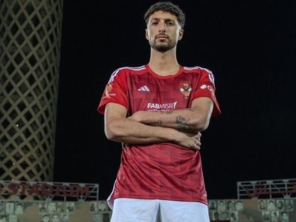 وسام أبو علي بقميص الأهلي المصري - 11 يناير 2023  - X/@AlAhly