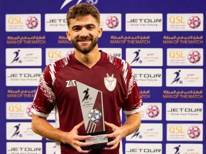 المصري أحمد محمد أبو تريكة يتألق في مباراة فريقه المرخية أمام الخور بالدوري القطري - 23 أغسطس 2026 - @almarkhiyasc