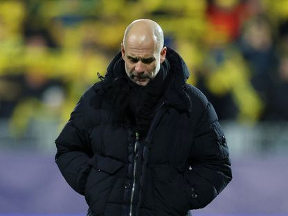 بيب غوارديولا من مباراة بودو غليمت ومانشستر سيتي بدوري أبطال أوروبا - 20 يناير 2026 - Reuters