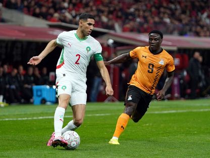 أشرف حكيمي نجم المغرب في مباراة زامبيا بكأس إفريقيا - 29 ديسمبر 2025 - Reuters
