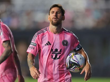 ليونيل ميسي خلال مباراة بين إنتر ميامي وأطلس في كأس الدوريين الأميركي والمكسيكي - 30 يوليو 2025 - Sam Navarro-Imagn Images