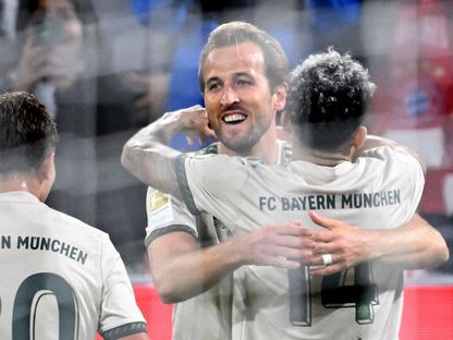 هاري كين يحتفل بهدف مع بايرن ميونيخ أمام فيردر بريمن بالدوري الألماني - 26 سبتمبر 2025 - Reuters