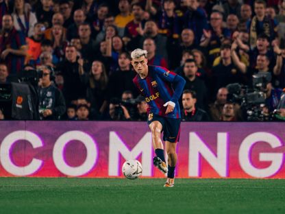 بيدري لاعب برشلونة خلال مواجهة ريال مدريد بالدوري الإسباني- 25 أكتوبر 2026 - X@FCBarcelona