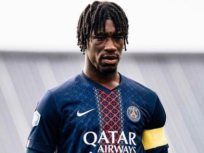 المدافع الفرنسي الشاب هيرمان مالونغا لاعب باريس سان جيرمان - - X/@_BeFootball